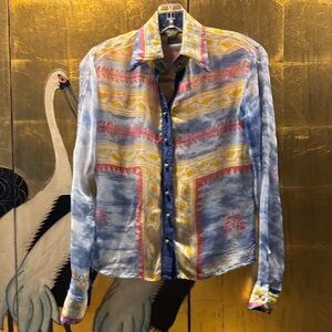 Paul Ropp Sheer Button-Up Shirt